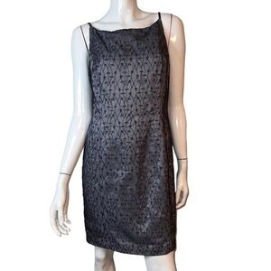 JONES New York Vintage Beaded Dress Charcoal Size 12